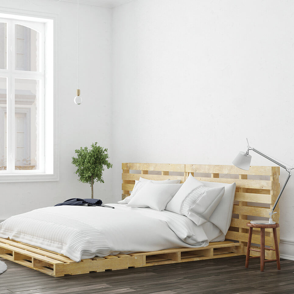 Ahşap paletlerle uygulayabileceğin yatak odası dekorasyon fikirleri