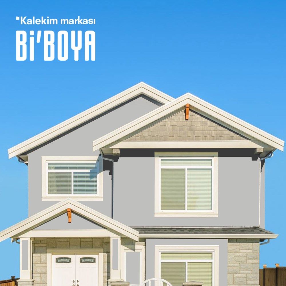 Silikonlu dış cephe boyası 4182 2.5 lt Silikonlu düz trendy Diş cephe